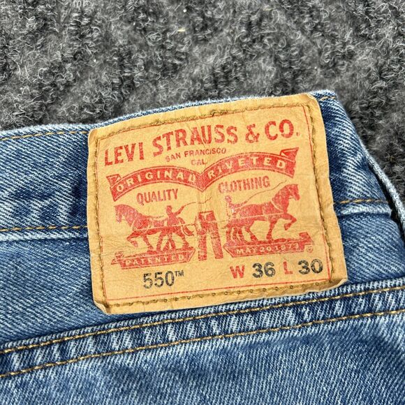 Levi’s 550 Jeans Men’s 36x30 Relaxed Fit Baggy Light Red Tab - Picture 9 of 10